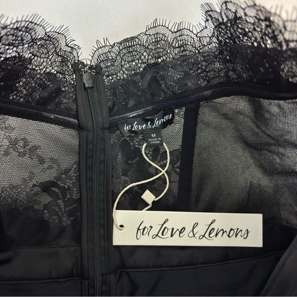For Love and Lemons X REVOLVE Bustier Gown in Black Size M - Picture 9 of 12